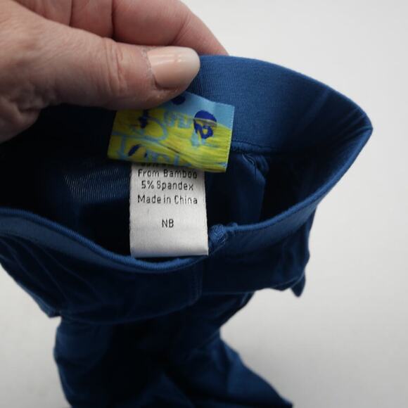 NEW Kickee Pants Twilight  Blue Cargo Pants Infant baby Boys Size Newborn - Picture 3 of 4